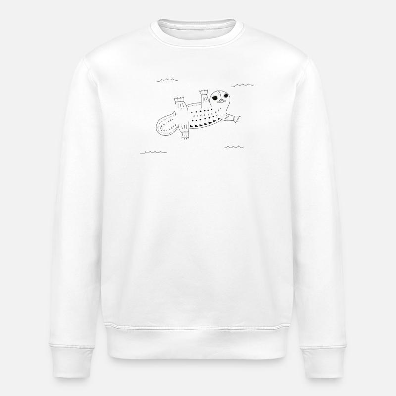 Ornithorynque drôle - Sweat bio ROLLER Stanley/Stella Unisexe - blanc