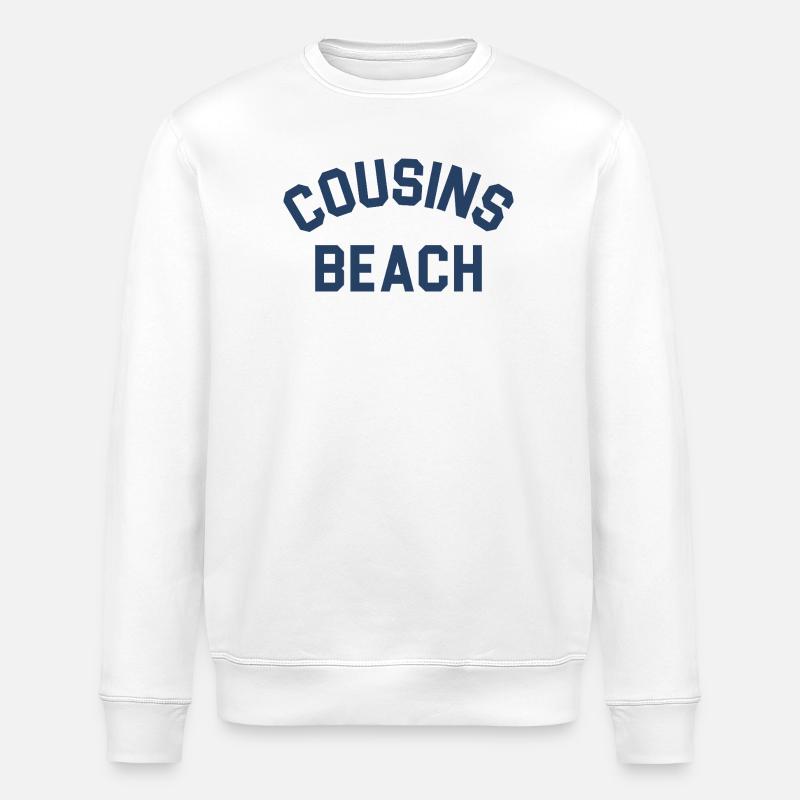 Cousins Beach - Stanley/Stella økologisk unisex-sweatshirt ROLLER - hvid