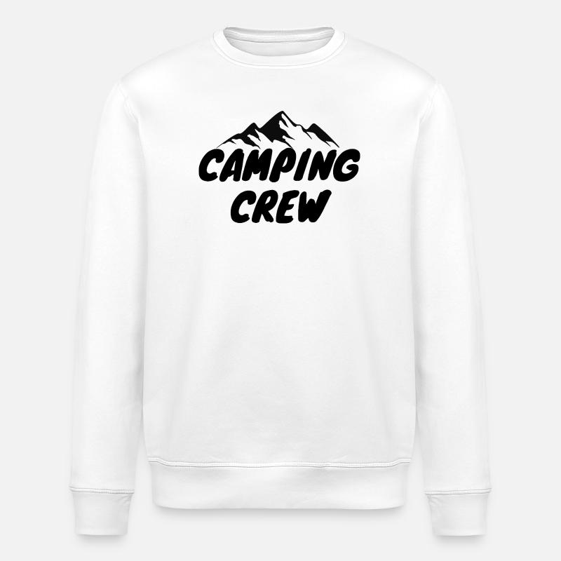 Camping Crew - Stanley/Stella ROLLER Unisex Organic Sweatshirt - white