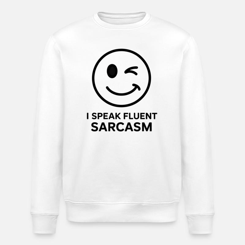 Clignotants expressifs et sarcasme Design - Sweat bio ROLLER Stanley/Stella Unisexe - blanc