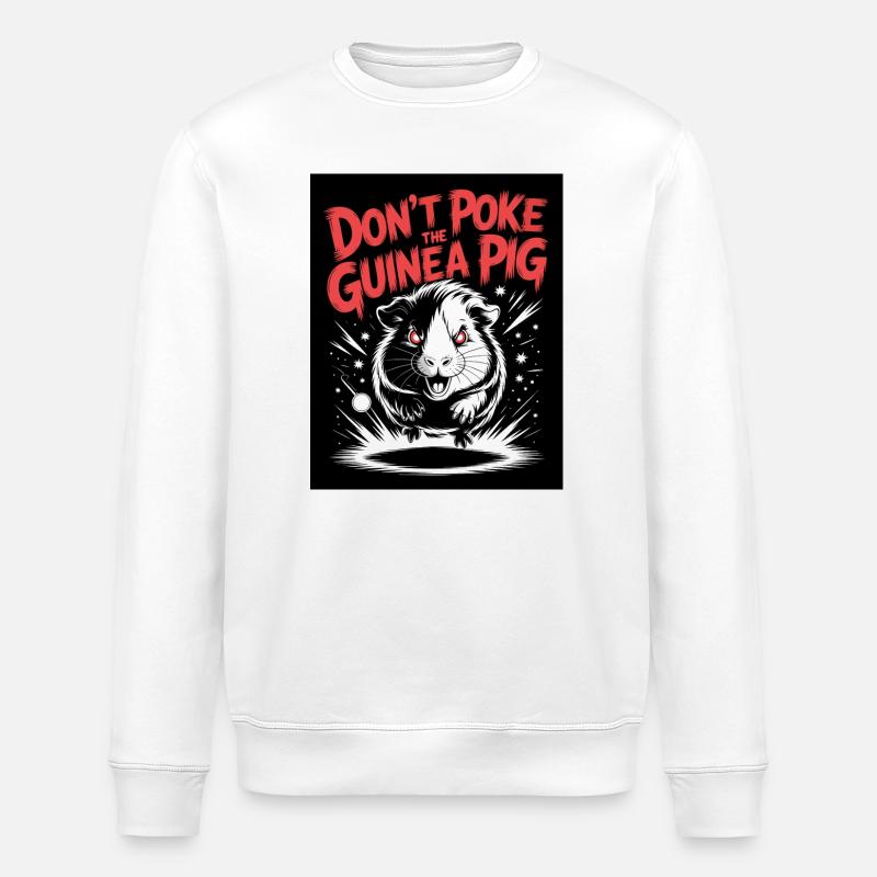 Avertissement concernant les cochons d'Inde dangereux - Sweat bio ROLLER Stanley/Stella Unisexe - blanc