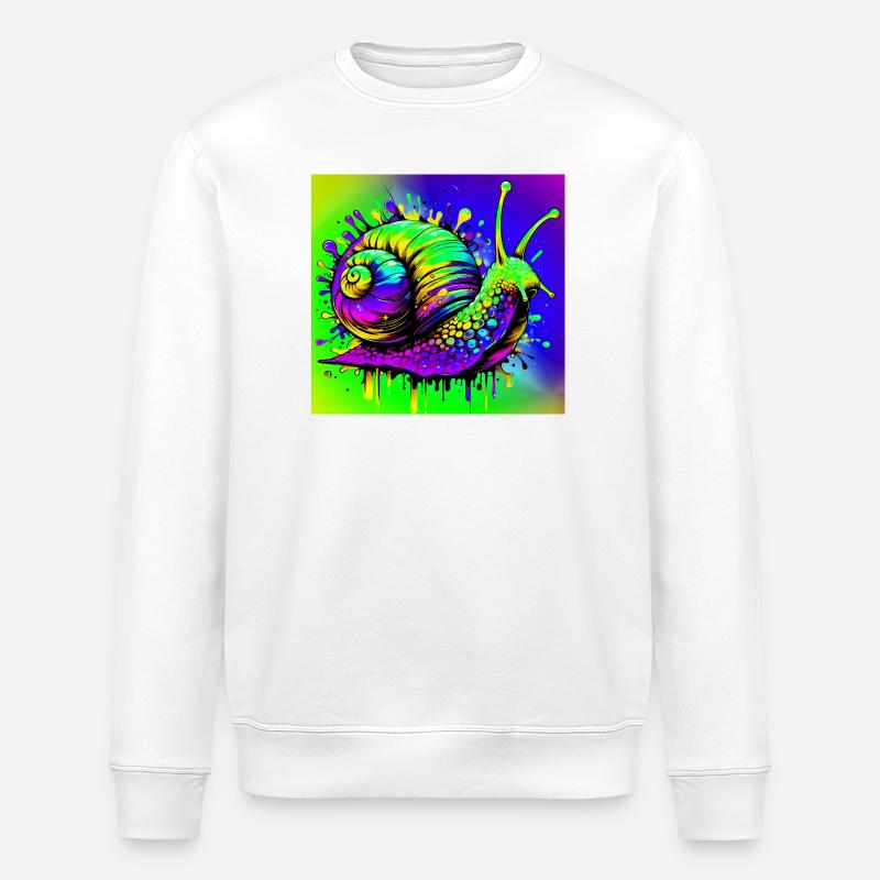 Escargot - Sweat bio ROLLER Stanley/Stella Unisexe - blanc