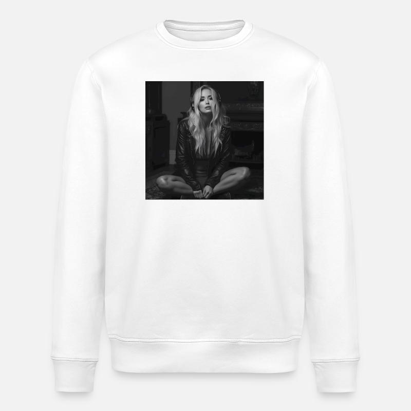 Maxima im Dunkeln - Stanley/Stella Unisex Bio-Sweatshirt ROLLER - Weiß