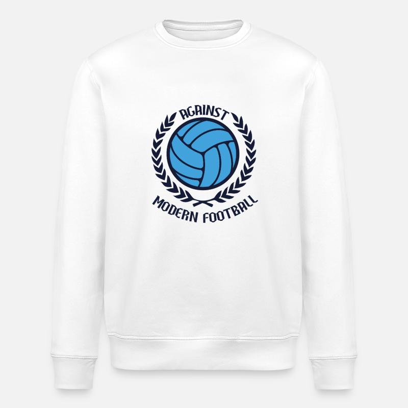 Contre le football moderne - Sweat bio ROLLER Stanley/Stella Unisexe - blanc