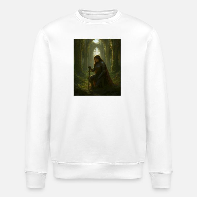 Siegelring - Stanley/Stella Unisex Bio-Sweatshirt ROLLER - Weiß