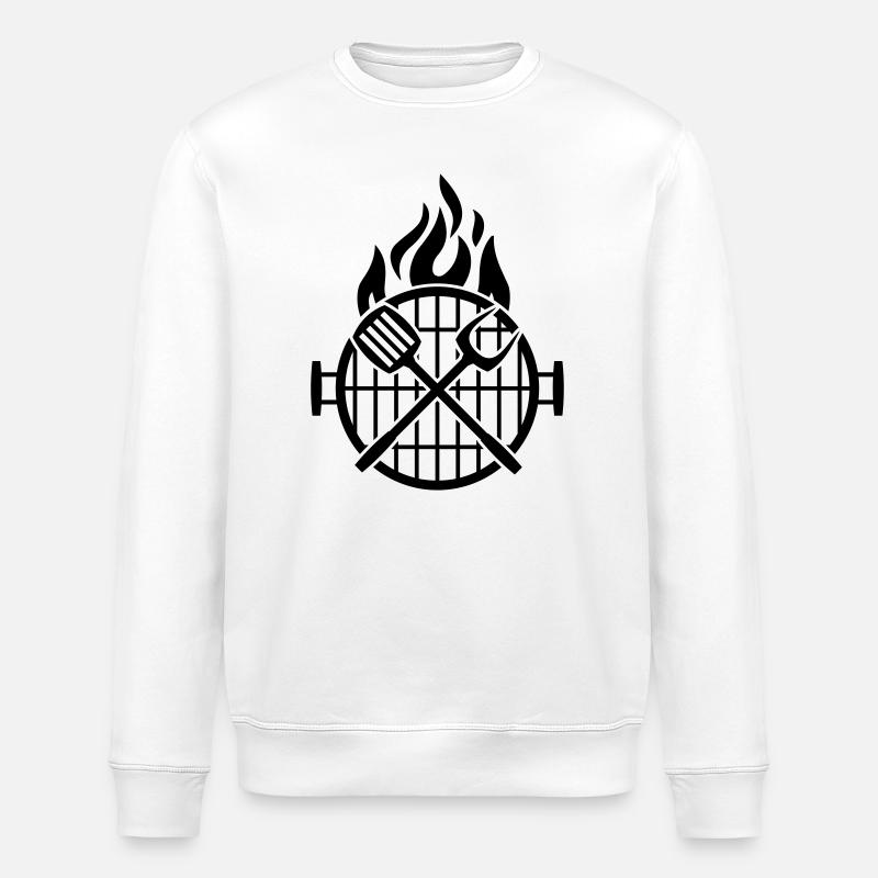 grill_grillzange - Stanley/Stella Unisex Bio-Sweatshirt ROLLER - Weiß