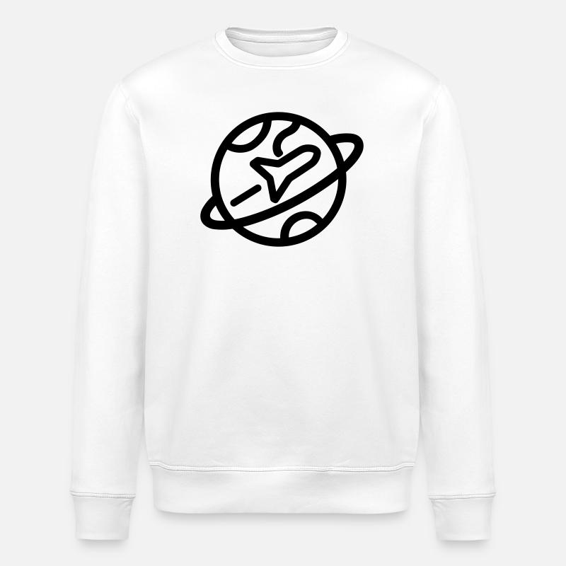 Weltreisen - Stanley/Stella Unisex Bio-Sweatshirt ROLLER - Weiß