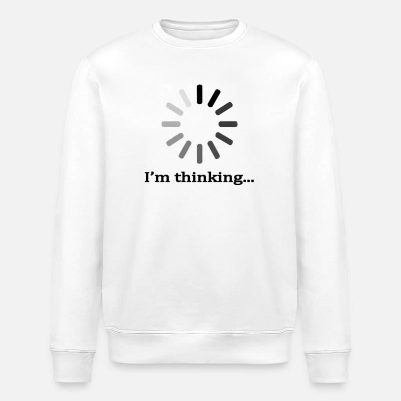 Abstract Geometric Mandala Pattern - Stanley/Stella ROLLER Unisex Organic Sweatshirt - white