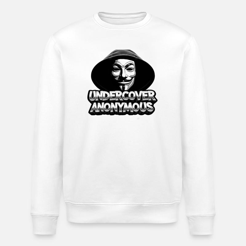 Undercover Anonymous - Stanley/Stella ROLLER Unisex Organic Sweatshirt - white