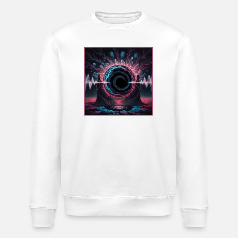 Kosmischer Abgrund – Psychisches Phänomen - Stanley/Stella Unisex Bio-Sweatshirt ROLLER - Weiß