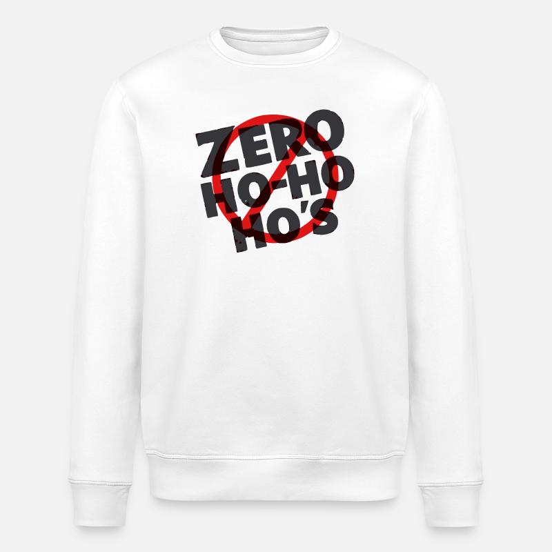 Christmas Haters Zero Ho-Ho-Ho's - Stanley/Stella Unisex Bio-Sweatshirt ROLLER - Weiß
