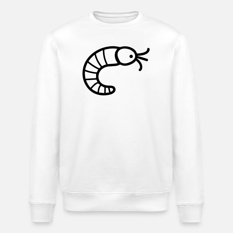 ver de terre - Sweat bio ROLLER Stanley/Stella Unisexe - blanc