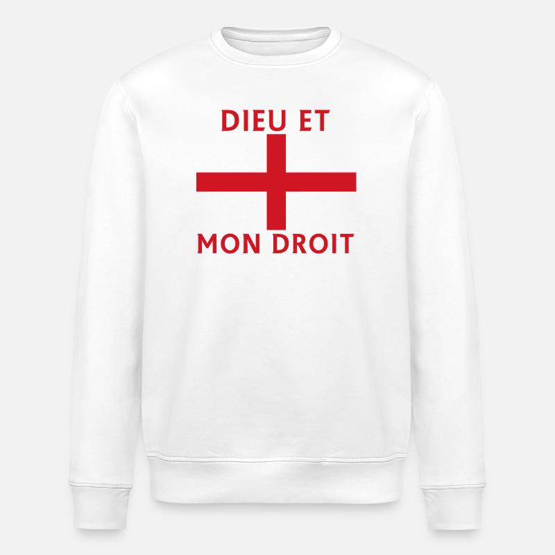 Voix croisée avec drapeau français - Sweat bio ROLLER Stanley/Stella Unisexe - blanc