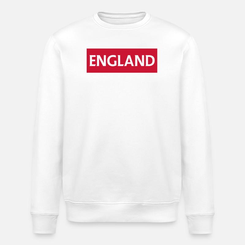 Englische Wimpel mit Telford-Text - Stanley/Stella Unisex Bio-Sweatshirt ROLLER - Weiß