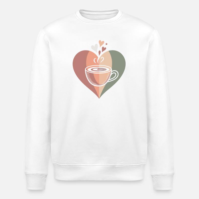 Tasse à café Café - Sweat bio ROLLER Stanley/Stella Unisexe - blanc