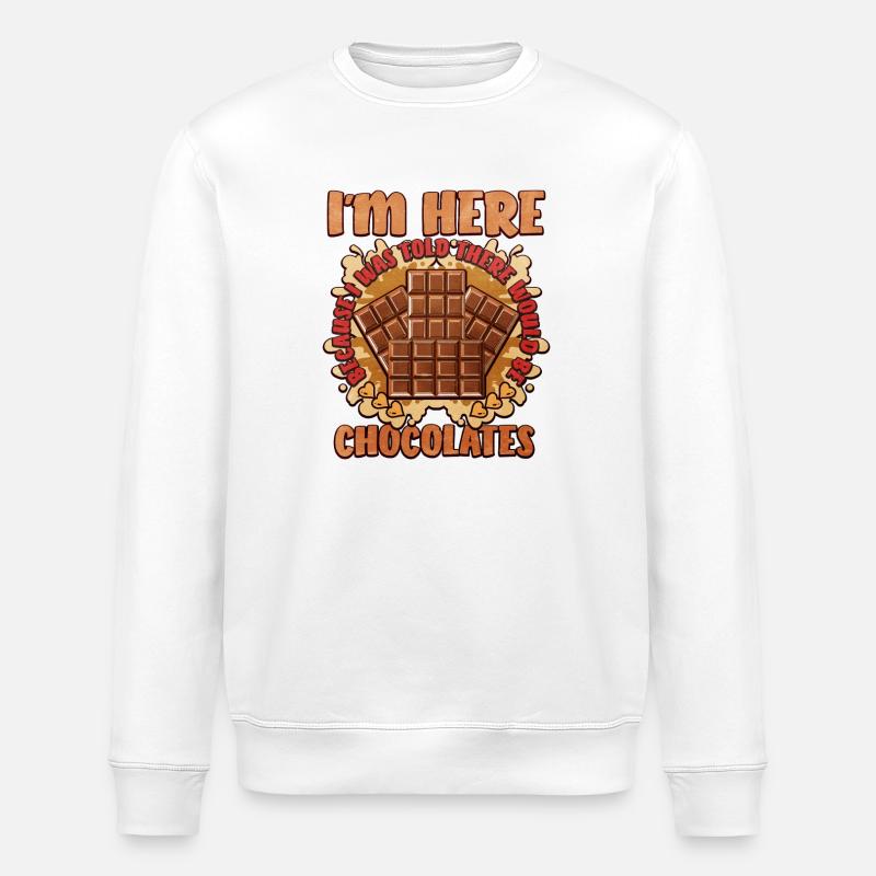 Sweet Chocolate Joke Dire Design - Sweat bio ROLLER Stanley/Stella Unisexe - blanc