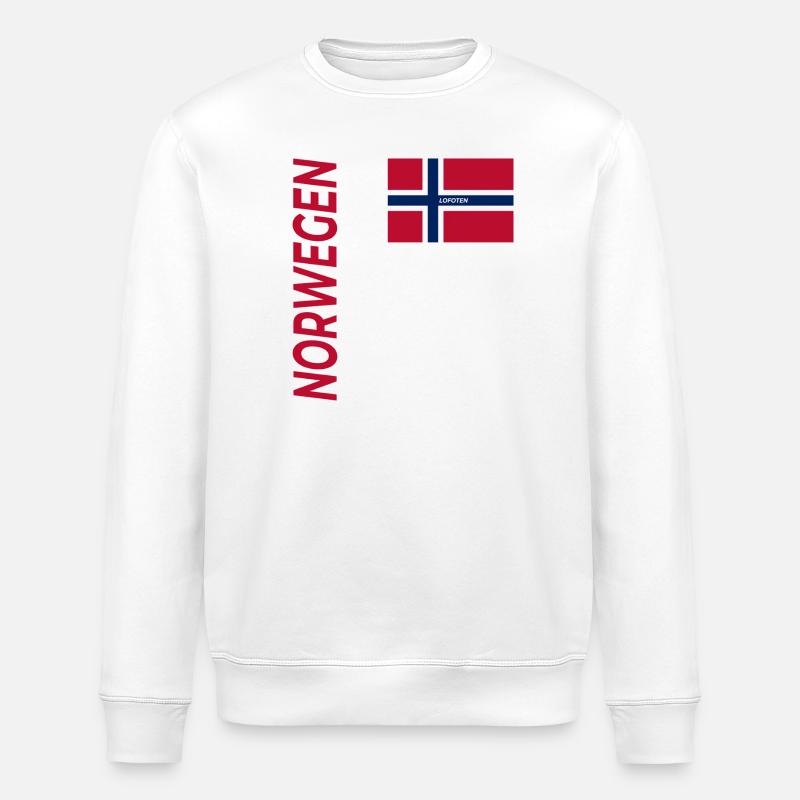 FLAKSTADØY  - Stanley/Stella Unisex Bio-Sweatshirt ROLLER - Weiß