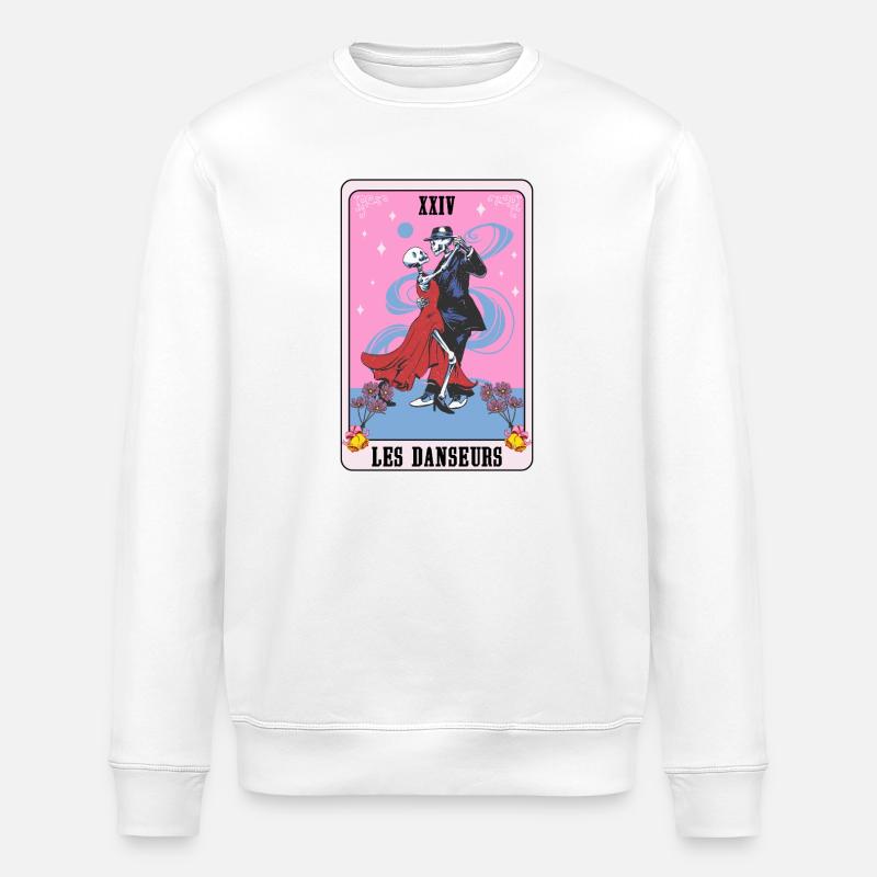 Dancers Passion Dance und Tarot Geschenkidee - Stanley/Stella Unisex Bio-Sweatshirt ROLLER - Weiß