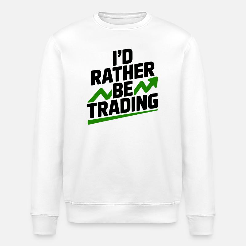 Ich würde lieber handeln - Stanley/Stella Unisex Bio-Sweatshirt ROLLER - Weiß