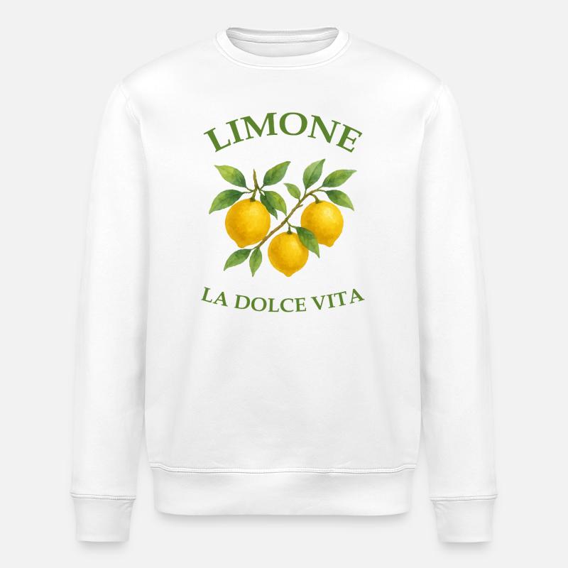 Zitronenzweig Obst - Stanley/Stella Unisex Bio-Sweatshirt ROLLER - Weiß