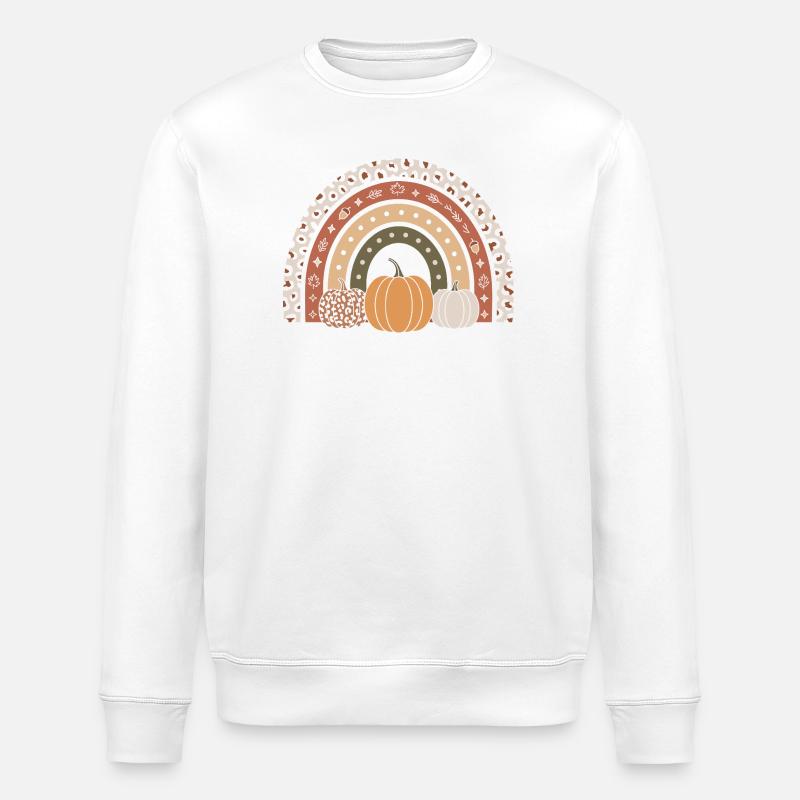 Kürbis Herbst - Stanley/Stella Unisex Bio-Sweatshirt ROLLER - Weiß