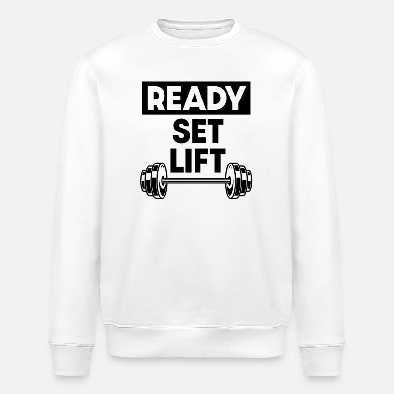 Ready Set Lift - Stanley/Stella Unisex Bio-Sweatshirt ROLLER - Weiß