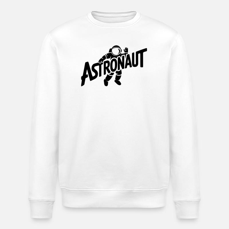 Astronaute - Cool Astonomy Logo - Sweat bio ROLLER Stanley/Stella Unisexe - blanc