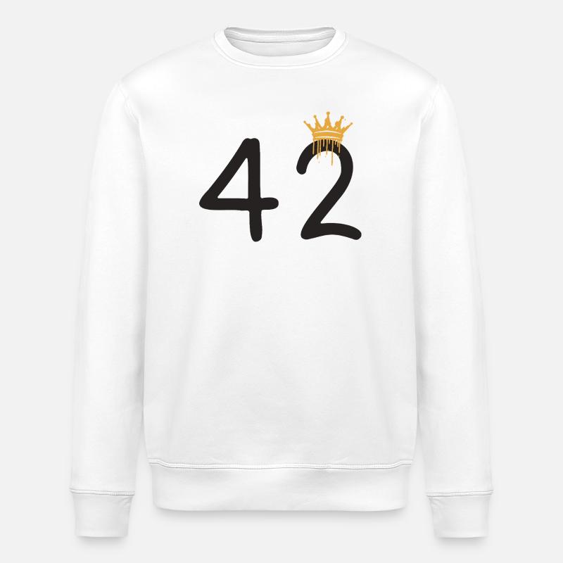 42 - Stanley/Stella ROLLER Unisex Organic Sweatshirt - white