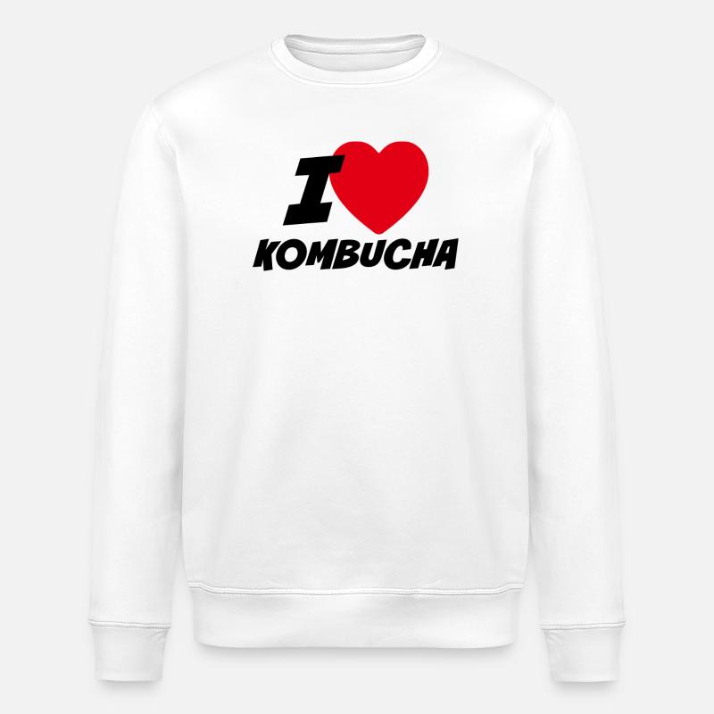 Ich liebe Kombucha - Stanley/Stella Unisex Bio-Sweatshirt ROLLER - Weiß