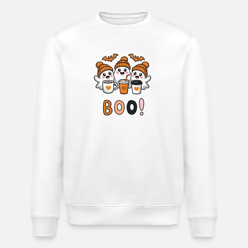 BOO - Stanley/Stella Unisex Bio-Sweatshirt ROLLER - Weiß