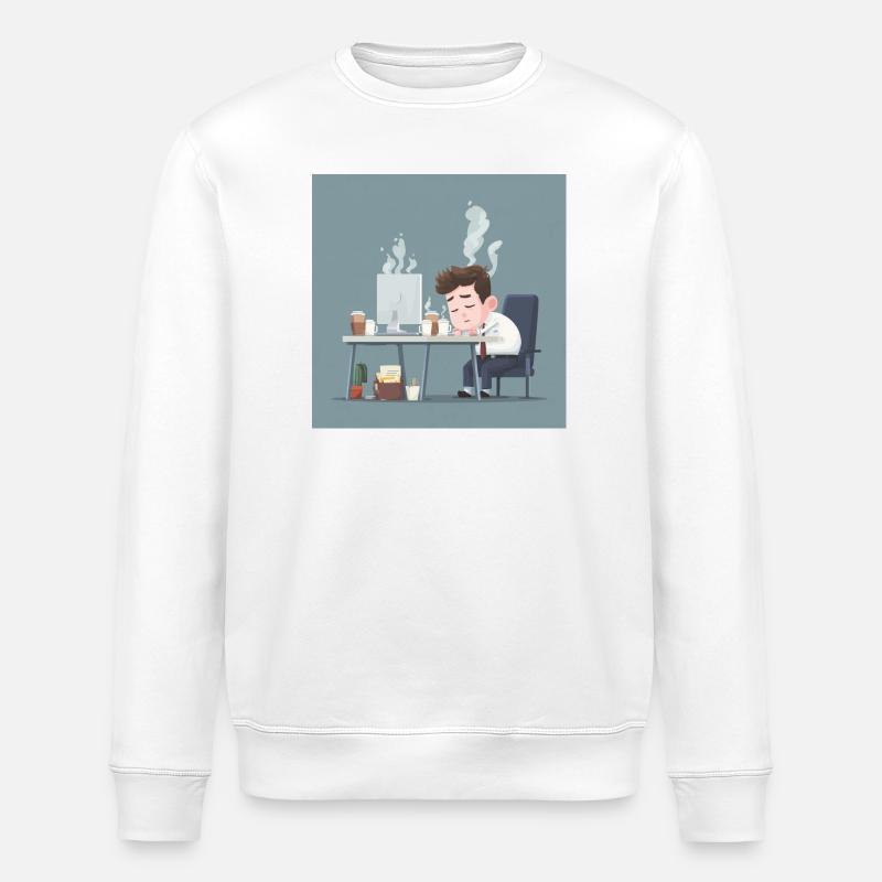 Burnout? I just call it Monday - Stanley/Stella ROLLER Unisex Organic Sweatshirt - white
