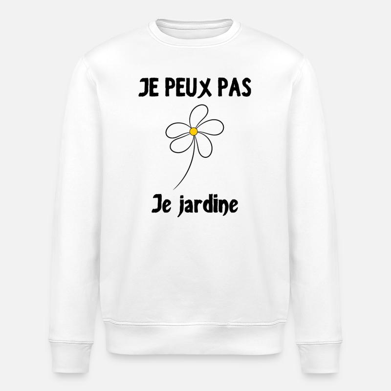 RETRAITE. COLLEGUE. RETRAITE. RETRAITEE. RETRAITE. - Sweat bio ROLLER Stanley/Stella Unisexe - blanc