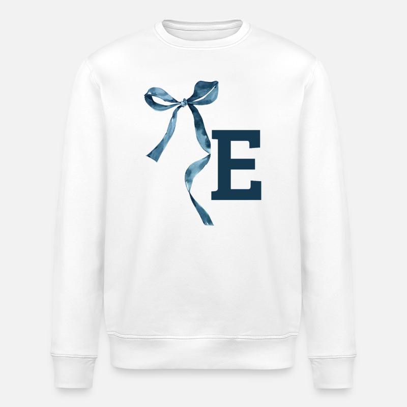 Monogram and gift idea - Stanley/Stella ROLLER Unisex Organic Sweatshirt - white