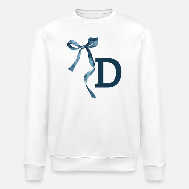 Monogramme d idée cadeau  - Sweat bio ROLLER Stanley/Stella Unisexe - blanc