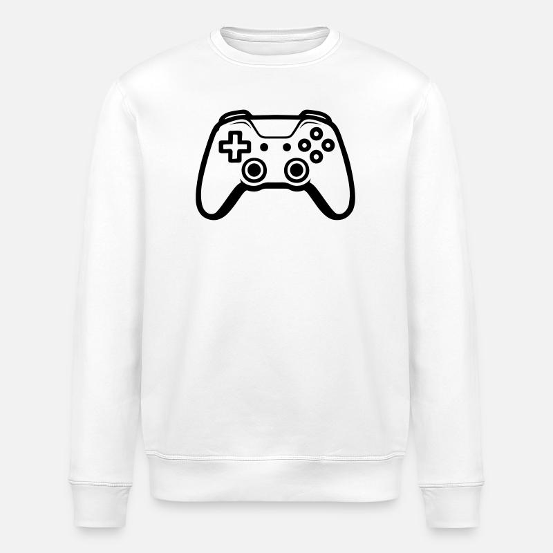 Controller Joypad Gamer - Stanley/Stella ROLLER Unisex Organic Sweatshirt - white