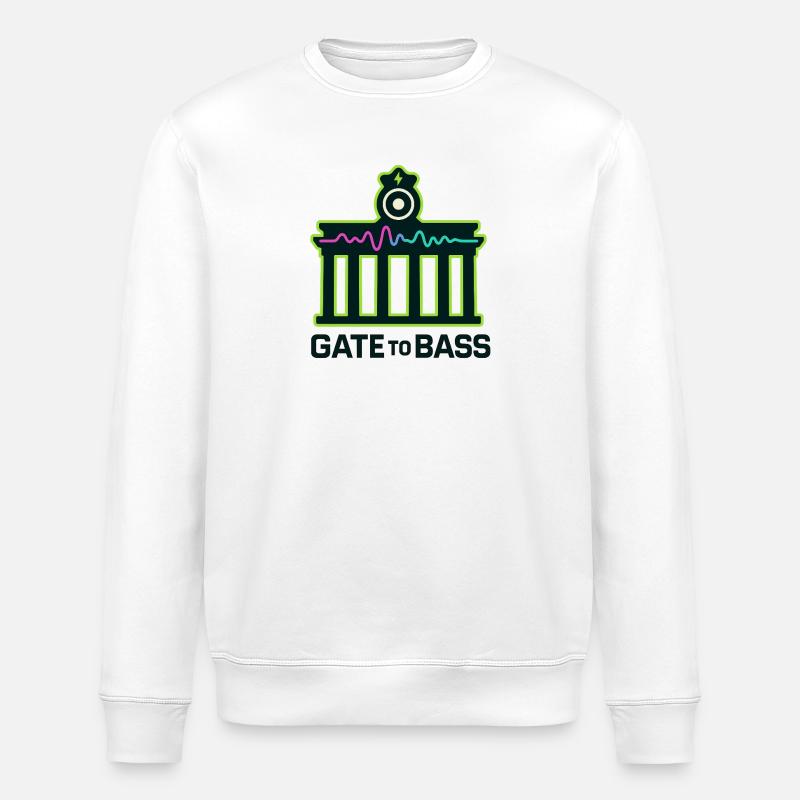 Gate to Bass – Berlin - Stanley/Stella Unisex Bio-Sweatshirt ROLLER - Weiß