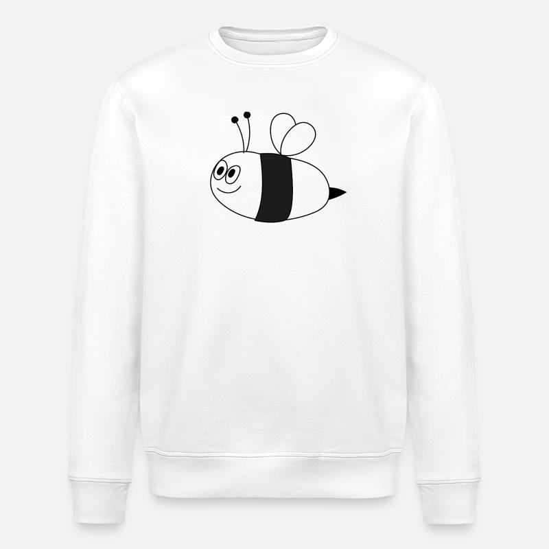 Abeille - Sweat bio ROLLER Stanley/Stella Unisexe - blanc