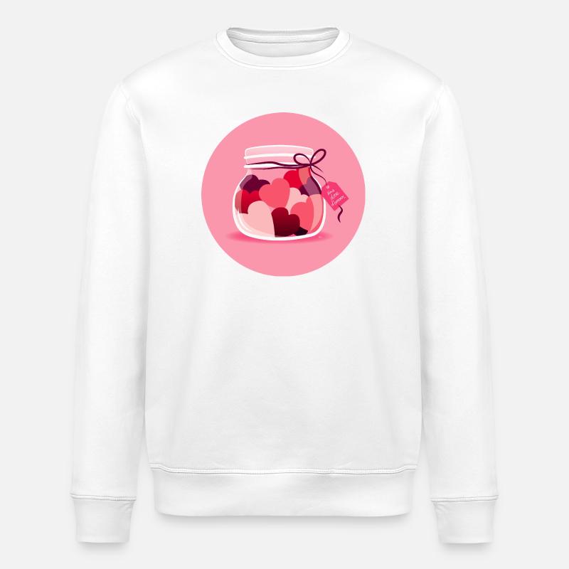 Eine Dosis Liebe - Stanley/Stella Unisex Bio-Sweatshirt ROLLER - Weiß