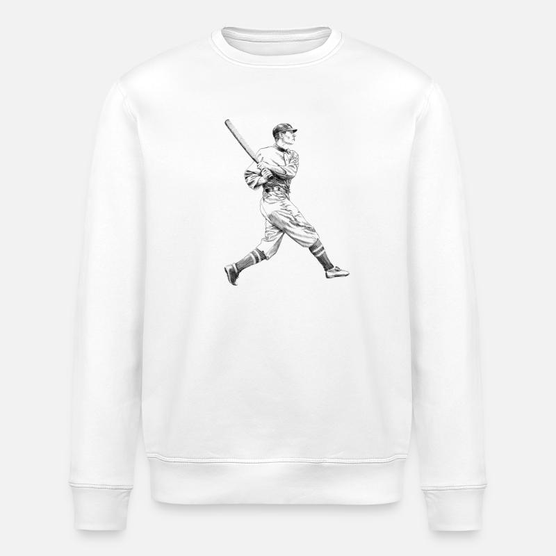 Baseball - Stanley/Stella ROLLER Unisex Organic Sweatshirt - white