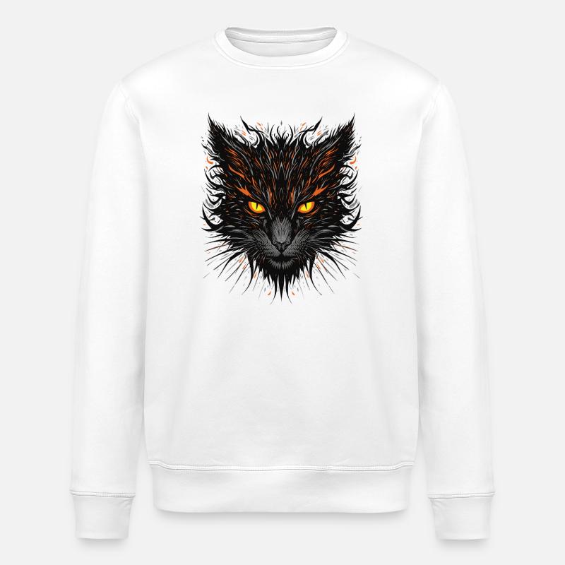 Chat Audacieux - Sweat bio ROLLER Stanley/Stella Unisexe - blanc