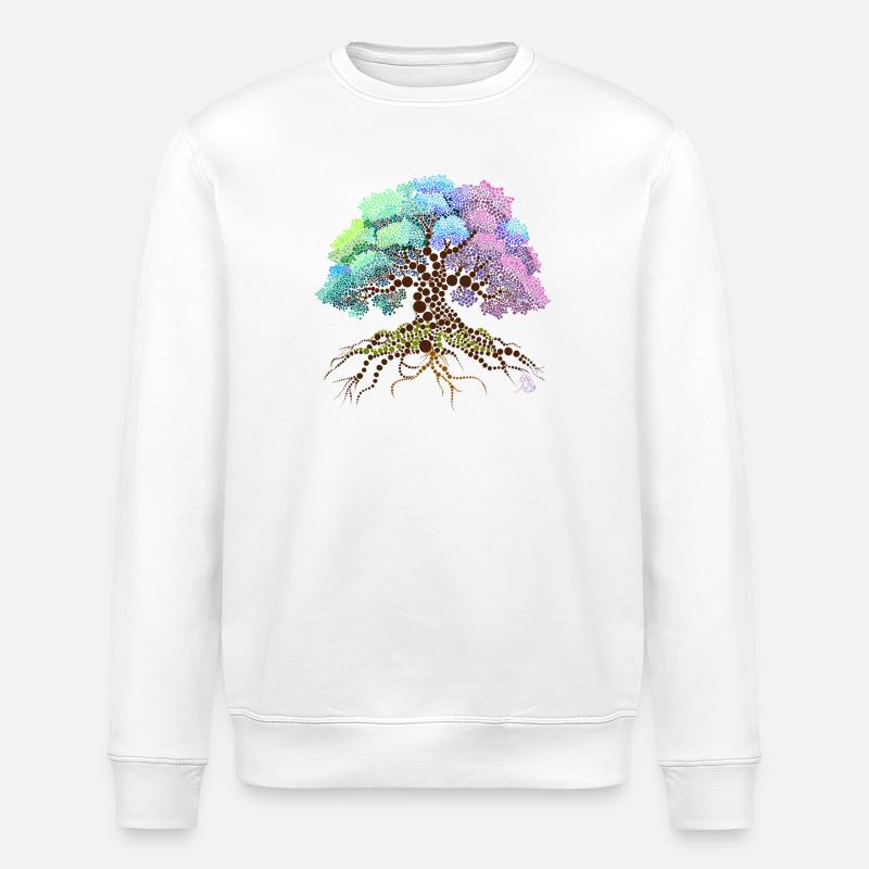 Tree - Stanley/Stella ROLLER Unisex Organic Sweatshirt - white
