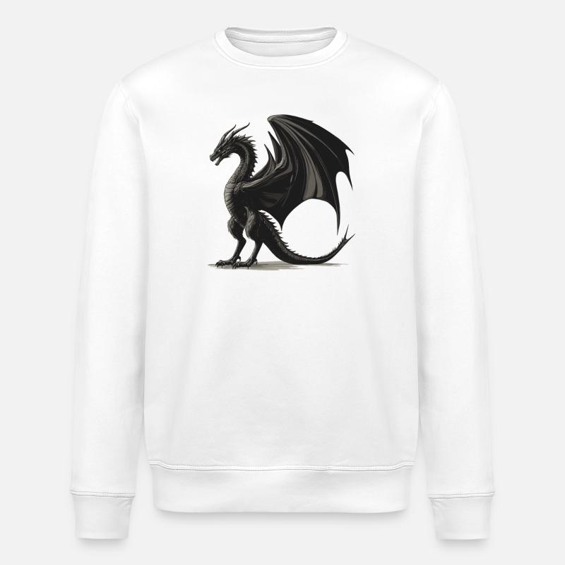 Dragon Dragon - Sweat bio ROLLER Stanley/Stella Unisexe - blanc