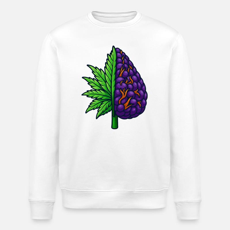 The Half Bud - Stanley/Stella Unisex Bio-Sweatshirt ROLLER - Weiß