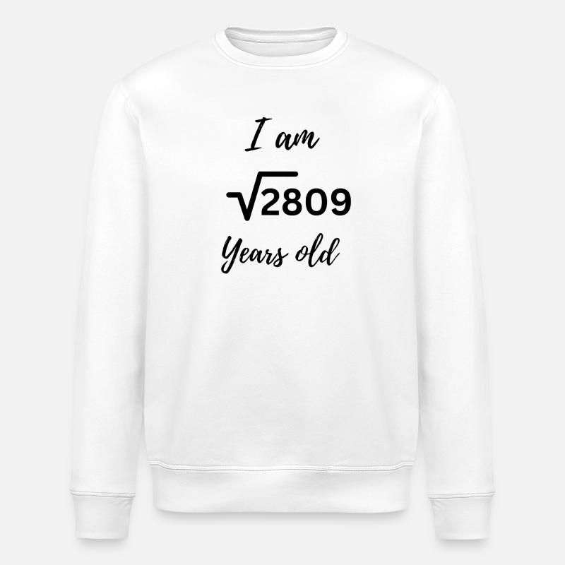 √2809 – 53 years, ingeniously packaged - Stanley/Stella ROLLER Unisex Organic Sweatshirt - white
