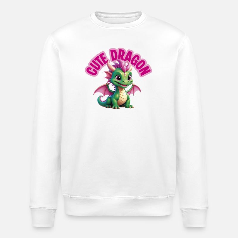 Dragon mignon - Sweat bio ROLLER Stanley/Stella Unisexe - blanc