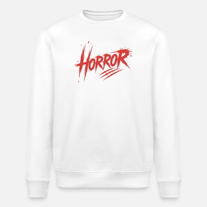 Horror - Killerblut-Design - Stanley/Stella Unisex Bio-Sweatshirt ROLLER - Weiß