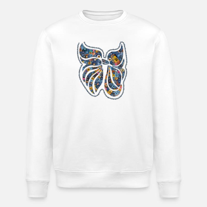 Embrasser les oiseaux VVA1 - Sweat bio ROLLER Stanley/Stella Unisexe - blanc