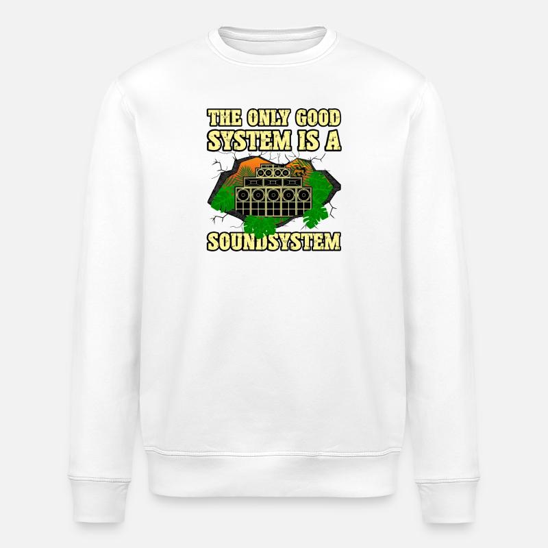 Système de son Dub - Sweat bio ROLLER Stanley/Stella Unisexe - blanc