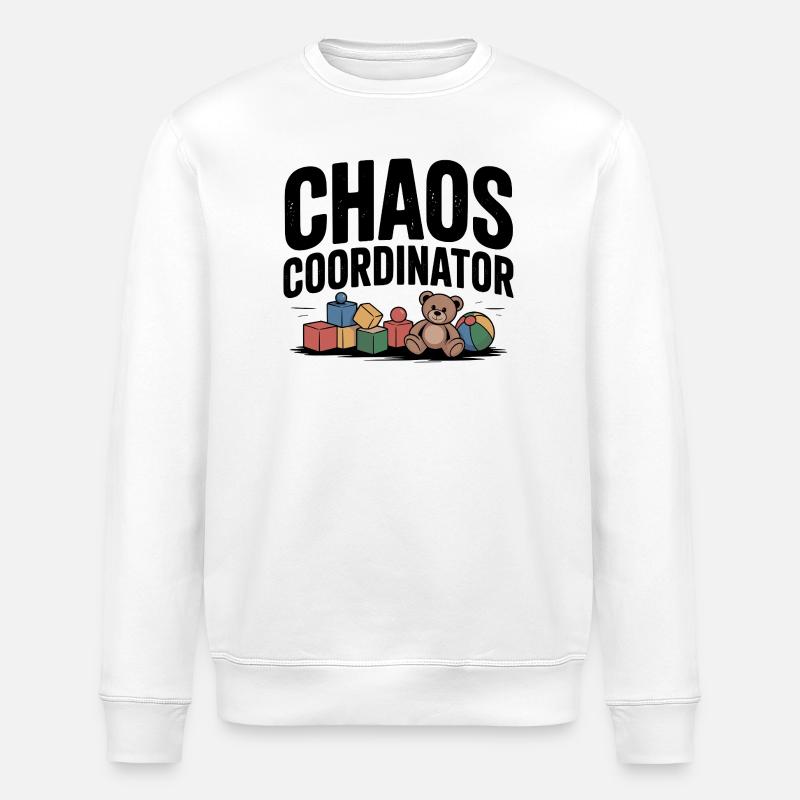 Chaoskoordinator - Stanley/Stella Unisex Bio-Sweatshirt ROLLER - Weiß