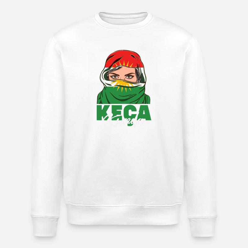 Kurdistan Kurdes Kurde impression standard - Sweat bio ROLLER Stanley/Stella Unisexe - blanc